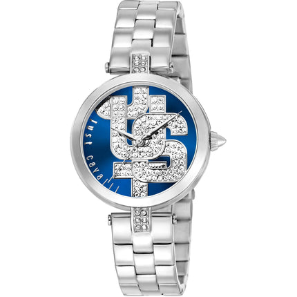 Just Cavalli Women's Watch - Maiuscola Quartz Silver Steel Bracelet | JC1L241M0045 ,