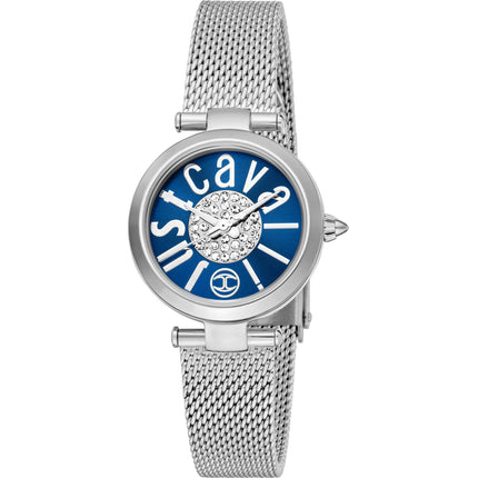 Just Cavalli Women's Watch - Modena Quartz Blue Dial Steel Bracelet | JC1L280M0035 ,