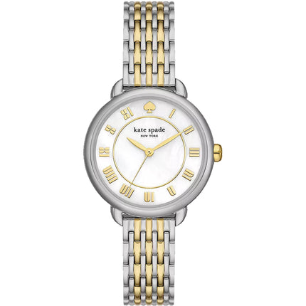 Kate Spade Women's Watch - Lily Avenue White MOP Dial Two Tone Bracelet | KSW1822 ,