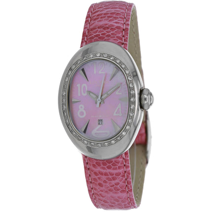 Locman Women's Watch - Nuovo Mother of pearl Dial Pink Leather Strap | 028MOPKD/PK ,