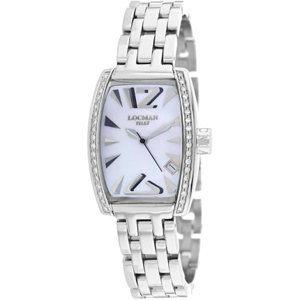 Locman Women's Watch - Classic White Dial Stainless Steel Bracelet | 151BMOPWHD ,