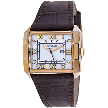 Locman Women's Watch - Classic Silver Dial Brown Leather Strap | 233MOPWH/BR LE ,