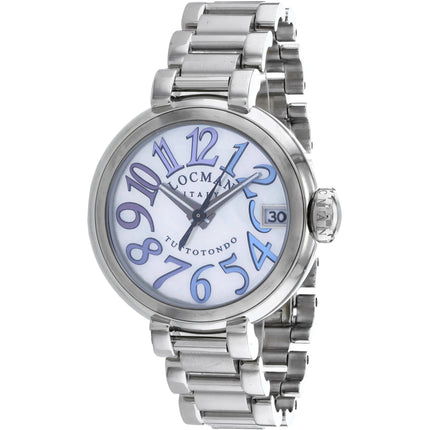 Locman Men's Watch - Classic MOP Dial Silver Stainless Steel Bracelet | 350BMOPBLVT ,