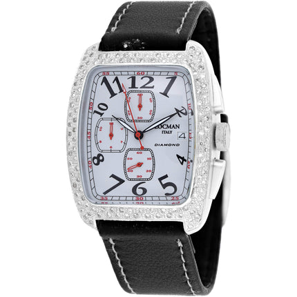 Locman Women's Watch - Classic Quartz Grey Dial Black Leather Strap | 487AG2D ,