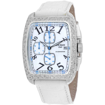 Locman Women's Watch - Classic Mother of Pearl Dial White Strap | 487MOPBKSK2DC/WH ,