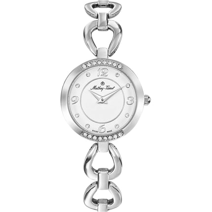 Mathey Tissot Women's Watch - Fleury 1496 White Dial Silver Tone Bracelet | D1496AI ,