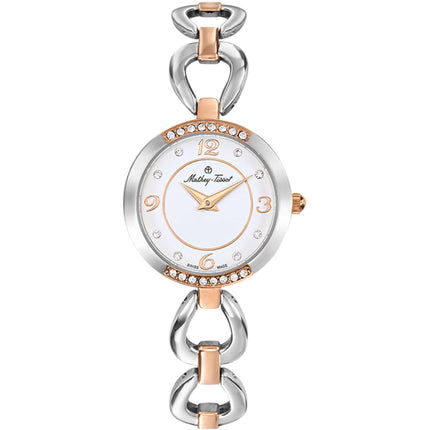 Mathey Tissot Women's Watch - Fleury 1496 TT Silver and Rose Gold Bracelet | D1496BI ,