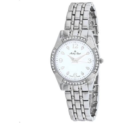 Mathey Tissot Women's Watch - FLEURY 2568 White Dial Silver Tone Bracelet | D2568AI ,