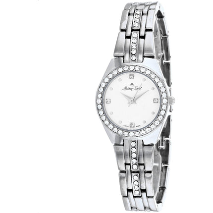 Mathey Tissot Women's Watch - FLEURY 2581 White Dial Silver Tone Bracelet | D2580AI ,