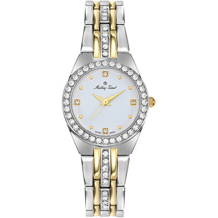 Mathey Tissot Women's Watch - FLEURY 2581 Two Tone Silver/Yellow Bracelet | D2580BYI ,