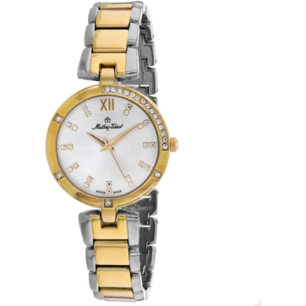 Mathey Tissot Women's Watch - Classic Two Tone Silver/Yellow Gold Bracelet | D2583BI ,