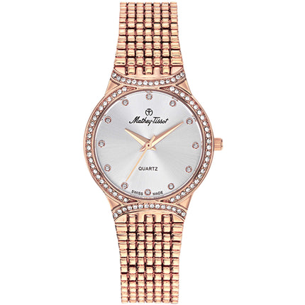 Mathey Tissot Women's Watch - Classic Rose Gold Stainless Steel Bracelet | D2681PI ,