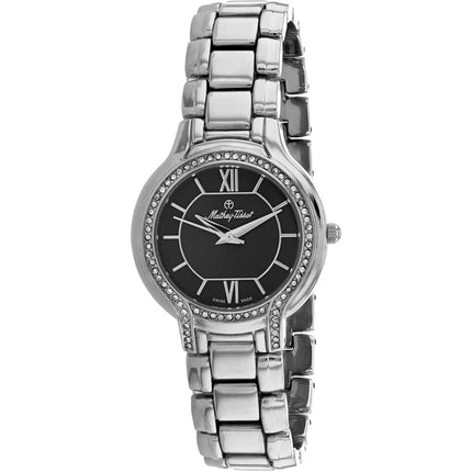 Mathey Tissot Women's Watch - Classic Black Dial Stainless Steel Bracelet | D2781AN ,