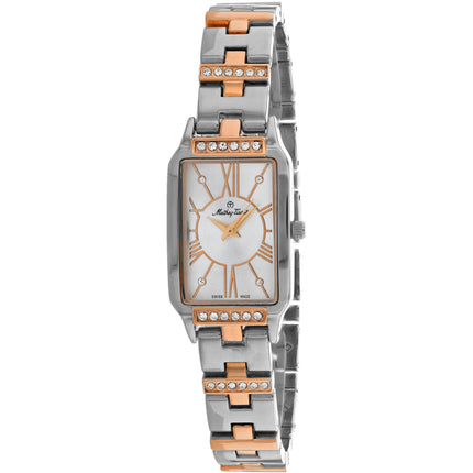 Mathey Tissot Women's Watch - Classic Two Tone Silver, Rose Gold Bracelet | D2881RI ,