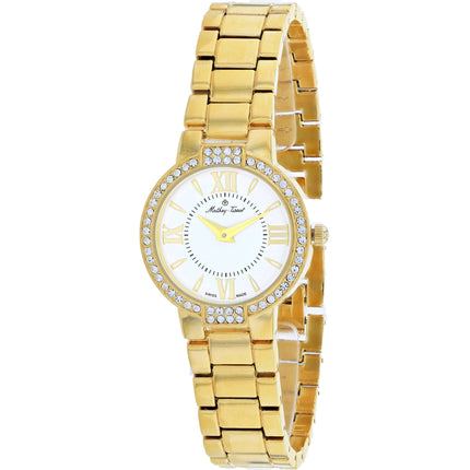 Mathey Tissot Women's Watch - FLEURY 5776 White Dial Yellow Gold Bracelet | D5776PYI ,