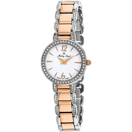 Mathey Tissot Women's Watch - Fleury Quartz White Dial Two Tone Bracelet | D6532BI ,
