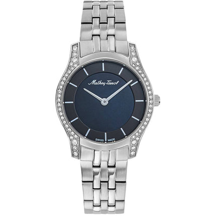 Mathey Tissot Women's Watch - Tacy Black Dial Stainless Steel Bracelet | D949AQN ,