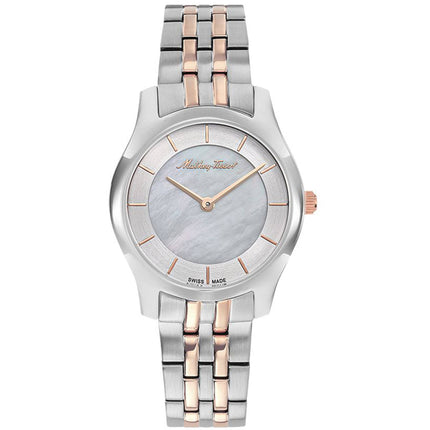 Mathey Tissot Women's Watch - Tacy White MOP Dial Stainless Steel Bracelet | D949BI ,