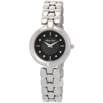 Mathey Tissot Women's Watch - Farah Black Dial Stainless Steel Bracelet | D956AN ,