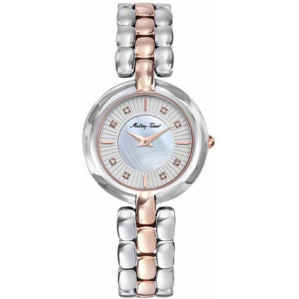 Mathey Tissot Women's Watch - Farah Two Tone Silver and Rose Gold Bracelet | D956BI ,