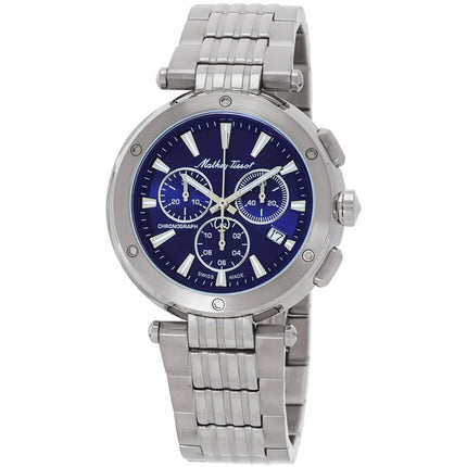 Mathey Tissot Men's Watch - Neptune Chrono Blue Dial Steel Bracelet | H912CHABU ,