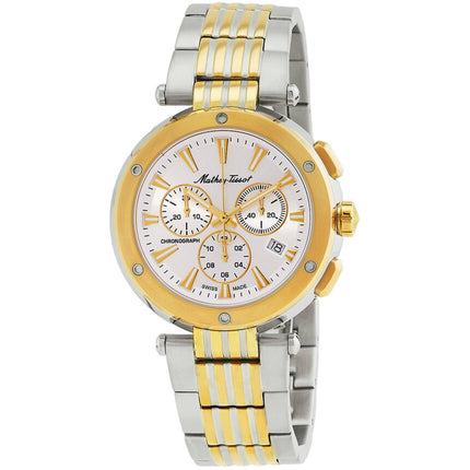 Mathey Tissot Men's Watch - Neptune Chrono Quartz Two Tone Steel Bracelet | H912CHBI ,