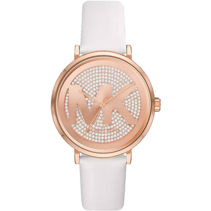 Michael Kors Women's Watch - Addyson Quartz Rose Gold Dial Leather Strap | MK2958 ,