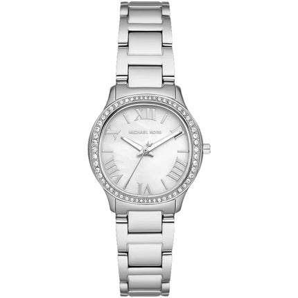 Michael Kors Women's Watch - Sage White Mother of Pearl Dial Steel Bracelet | MK4824 ,