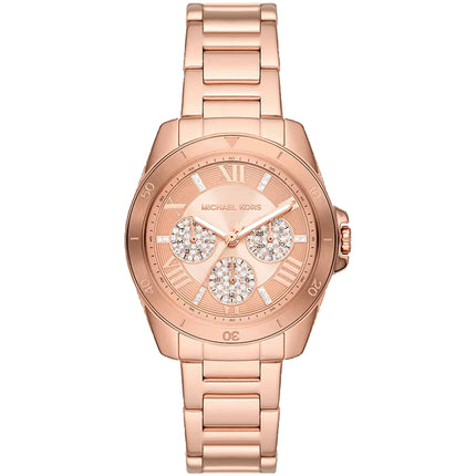 Michael Kors Women's Watch - Mini Alek Rose Gold Dial Plated Steel Bracelet | MK7264 ,