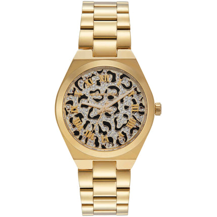 Michael Kors Women's Watch - Lennox Gold Dial Yellow Gold Case Bracelet | MK7500 ,
