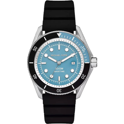 Michael Kors Men's Watch - Maritime Quartz Blue Dial Rubber Strap | MK9167 ,