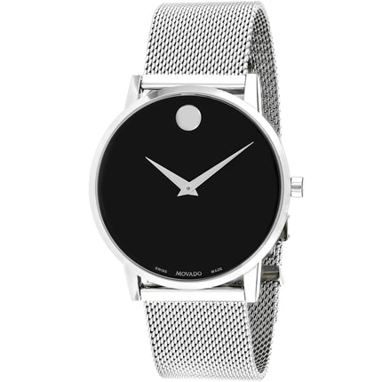 Movado Men's Watch - Museum Quartz Black Dial Stainless Steel Bracelet | 607219 ,