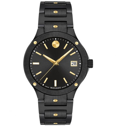 Movado Women's Watch - SE Quartz Black Dial Ceramic Bracelet | 607741 ,