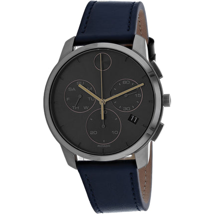Movado Men's Watch - Bold Quartz Silver Tone Case Grey Dial Blue Strap | 3600720 ,