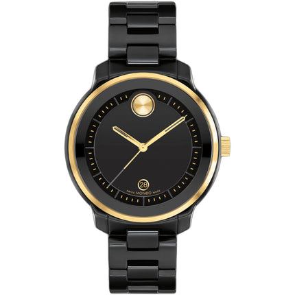 Movado Women's Watch - Bold Verso Quartz Black Dial Ceramic Bracelet | 3600936 ,