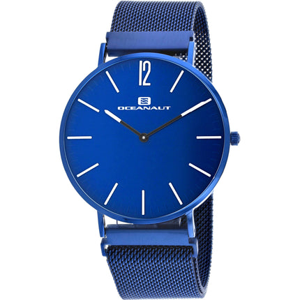 Oceanaut Men's Watch - Magnete Blue Dial Plated Stainless Steel Bracelet | OC0104 ,