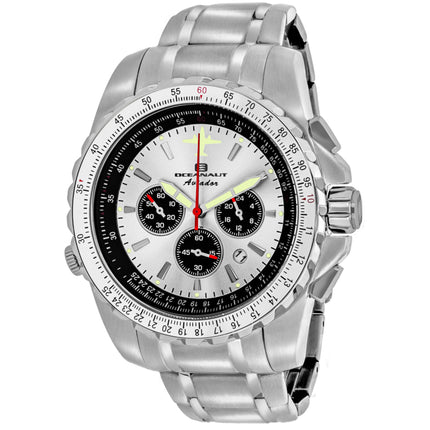 Oceanaut Men's Watch - Aviador Pilot Silver Dial Stainless Steel Bracelet | OC0110 ,