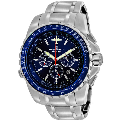 Oceanaut Men's Watch - Aviador Pilot Blue Dial Stainless Steel Bracelet | OC0114 ,