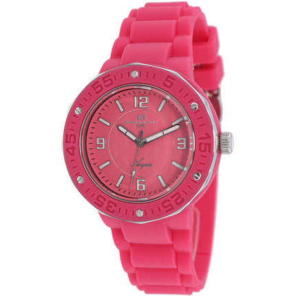 Oceanaut Women's Watch - Acqua Quartz Pink Dial Rubber Strap | OC0212 ,