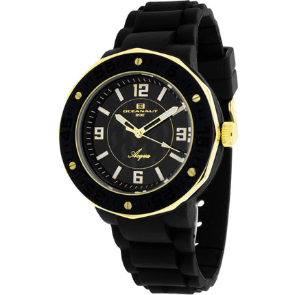 Oceanaut Women's Watch - Acqua Quartz Black Dial Rubber Strap | OC0214 ,