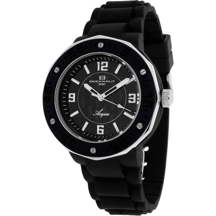Oceanaut Women's Watch - Acqua Quartz Black Dial Rubber Strap | OC0219 ,
