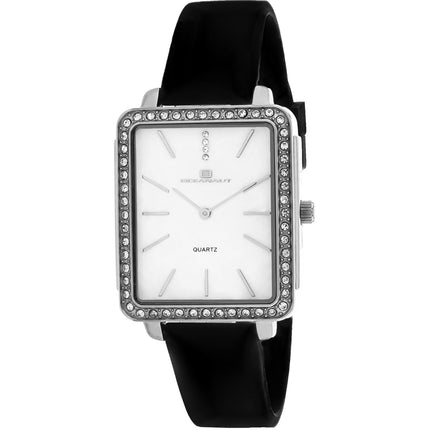 Oceanaut Women's Watch - Adorn Silver Tone Case White Dial Rubber Strap | OC0270 ,