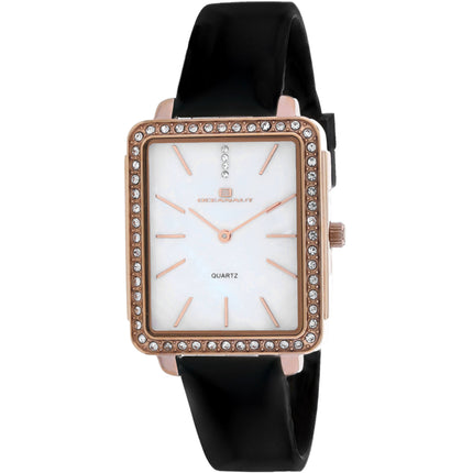Oceanaut Women's Watch - Adorn Rose Gold Case White Dial Rubber Strap | OC0274 ,