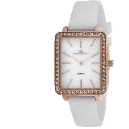 Oceanaut Women's Watch - Adorn Rose Gold Case White Dial Rubber Strap | OC0276 ,