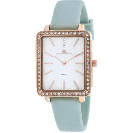 Oceanaut Women's Watch - Adorn Silver Tone Case White Dial Rubber Strap | OC0277 ,