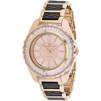 Oceanaut Women's Watch - Lucia Two Tone Rose Gold and Black Bracelet | OC0544 ,