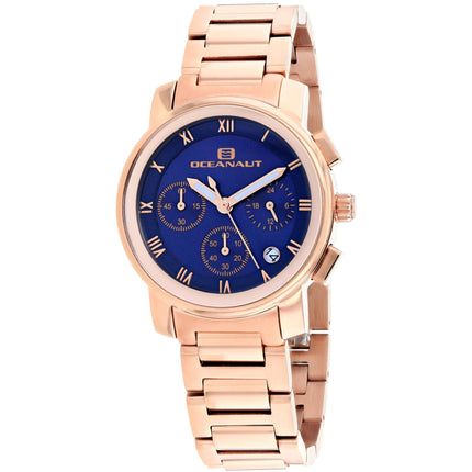 Oceanaut Women's Watch - Riviera Blue Dial Plated Stainless Steel Bracelet | OC0635 ,