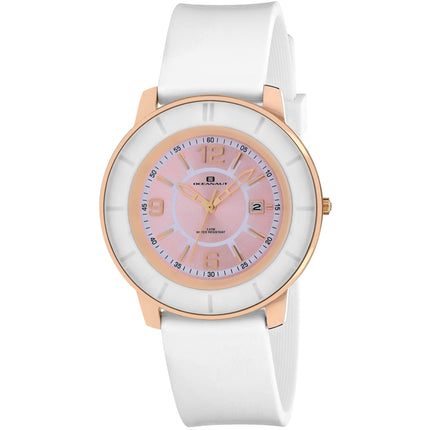 Oceanaut Women's Watch - Satin Quartz Rose Gold Case Pink Dial Rubber Strap | OC0814 ,