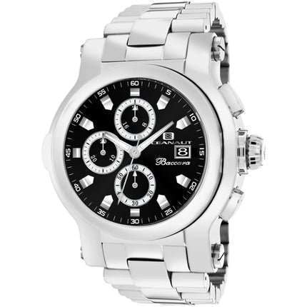 Oceanaut Men's Watch - Baccara XL Black Dial Stainless Steel Bracelet | OC0821 ,