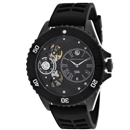 Oceanaut Men's Watch - Tide Quartz Black Dial Rubber Strap | OC0997 ,